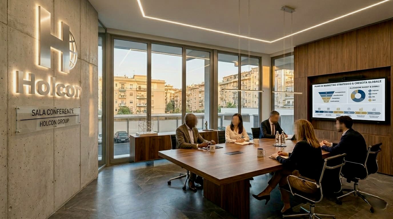 Architectural view of the Holcon headquarters
